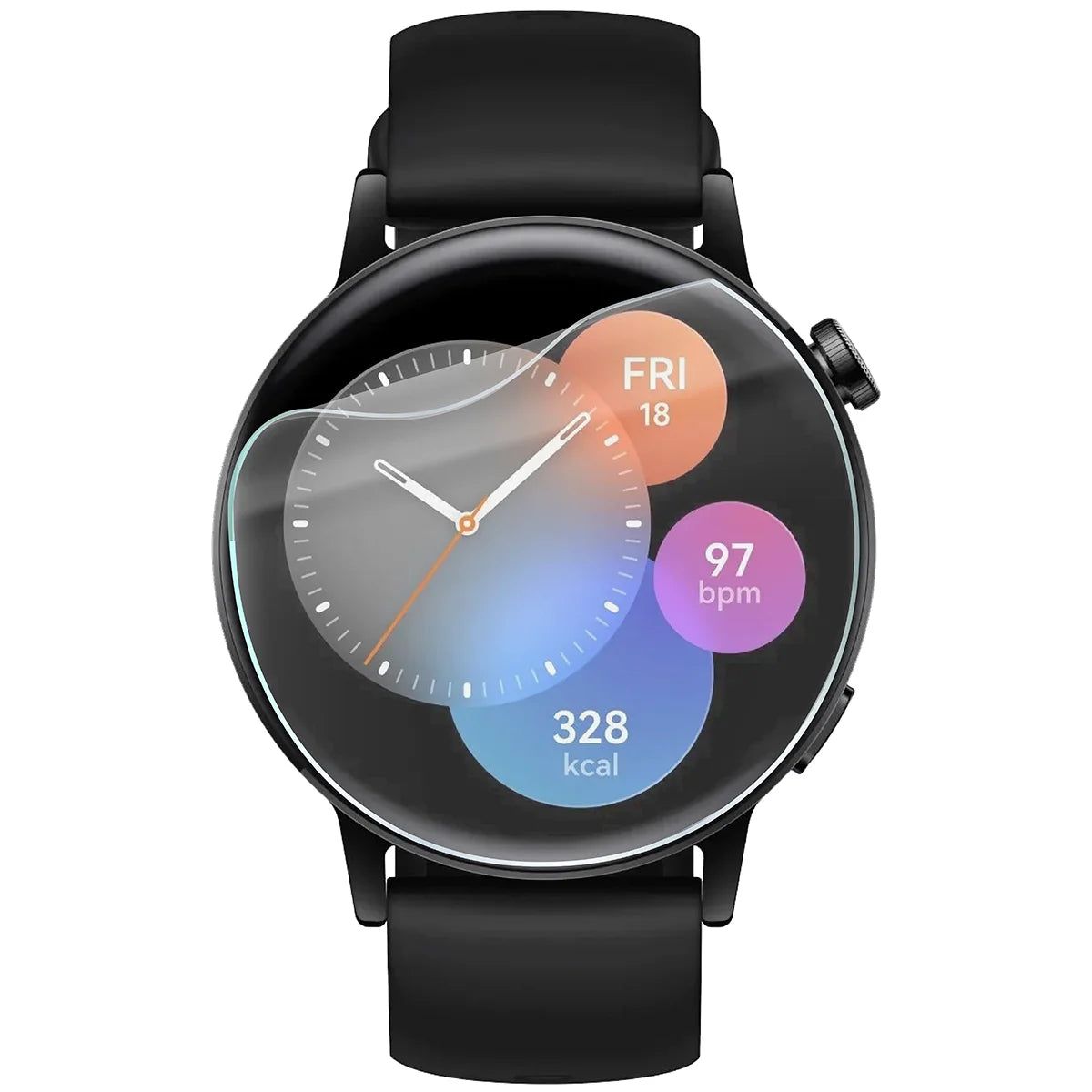 Schutzfolie für den Bildschirm für Huawei Watch GT 3 42 mm Active, Bizon Watch HydroFlex, 3 Stück