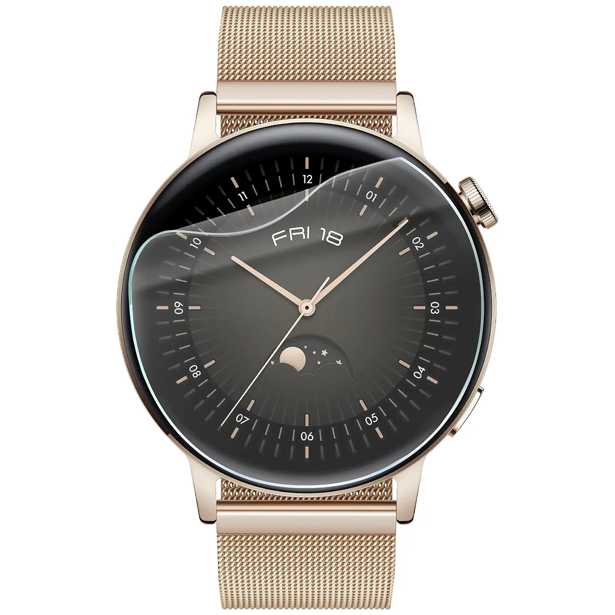 Schutzfolie für den Bildschirm für Huawei Watch GT 3 42 mm Elegant, Bizon Watch HydroFlex, 3 Stück