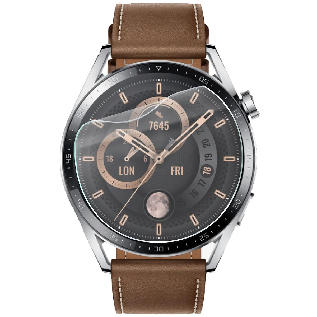 Schutzfolie für den Bildschirm für Huawei Watch GT 3 46 mm, Bizon Watch HydroFlex, 3 Stück