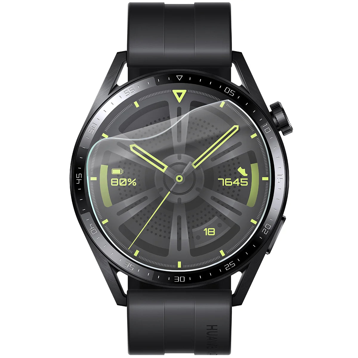 Schutzfolie für den Bildschirm für Huawei Watch GT 3 46 mm Active, Bizon Watch HydroFlex, 3 Stück