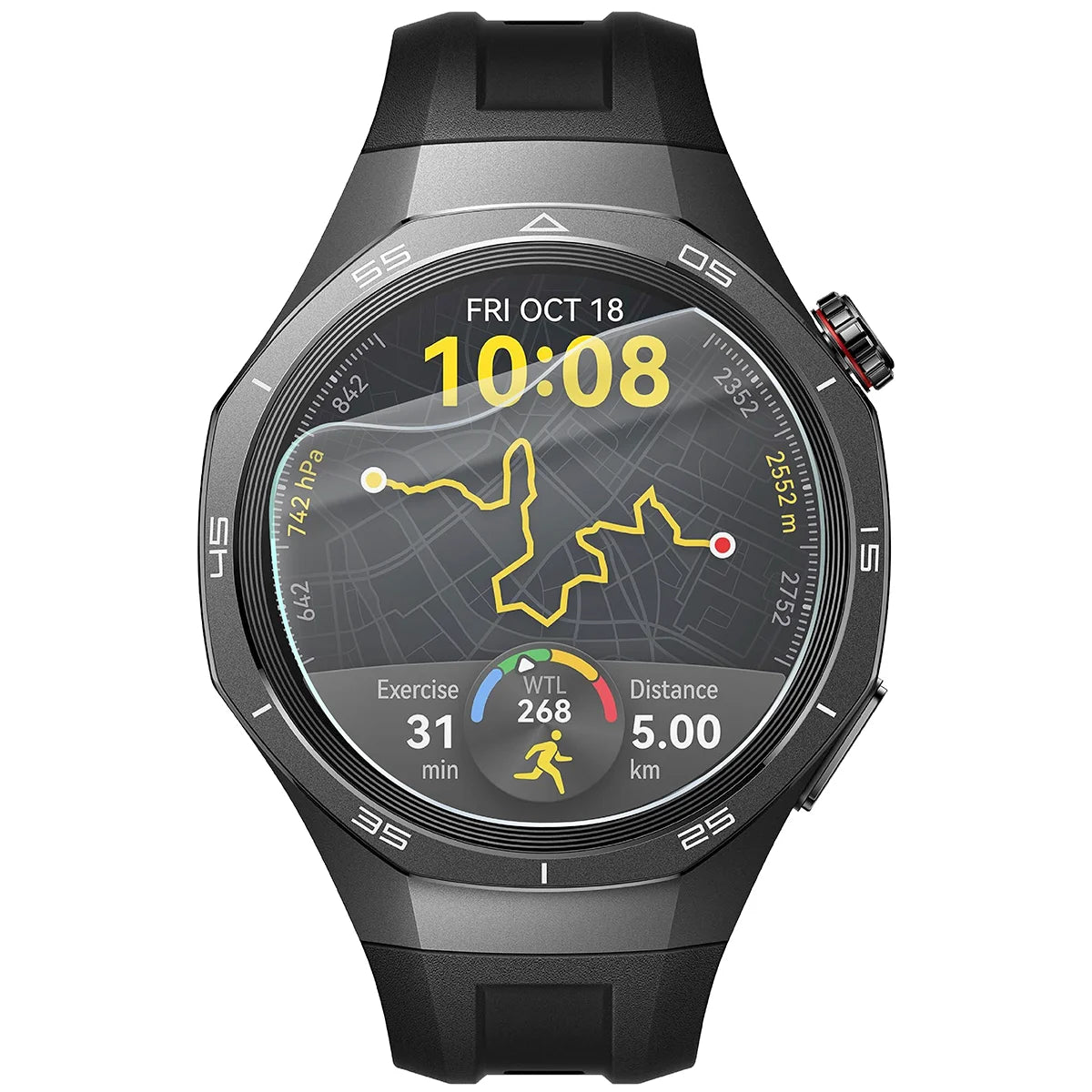 Schutzfolie für den Bildschirm für Huawei Watch GT 5 Pro 46 mm, Bizon Watch HydroFlex, 3 Stück