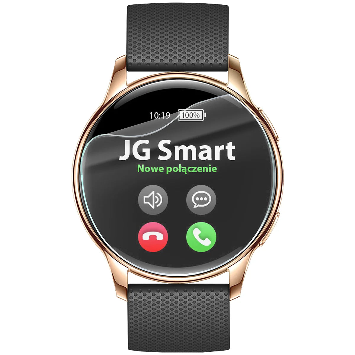 Schutzfolie für den Bildschirm für JG Smart V11 / Y11, Bizon Watch HydroFlex, 3 Stück