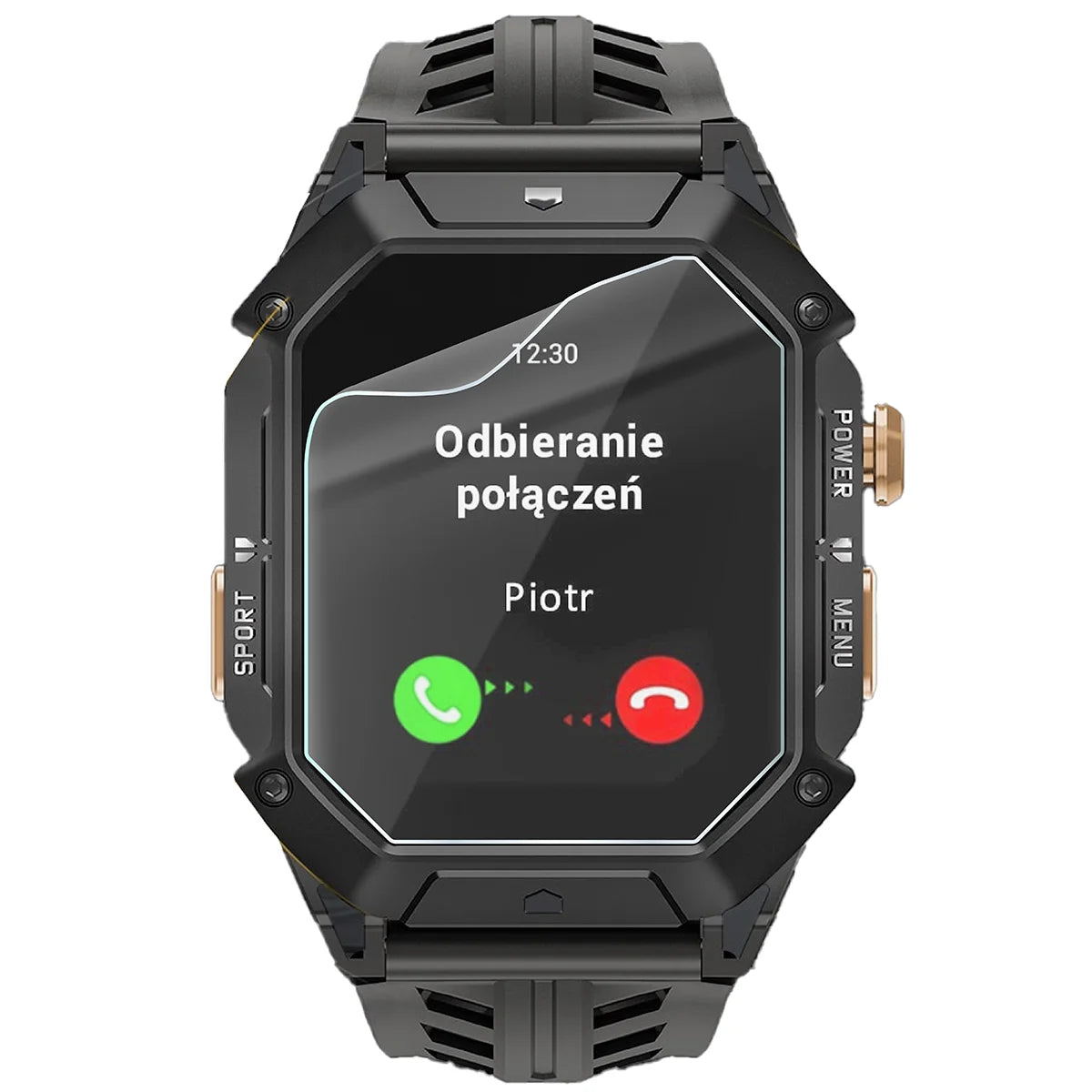 Schutzfolie für den Bildschirm für JG Smart JGS-X1, Bizon Watch HydroFlex, 3 Stück