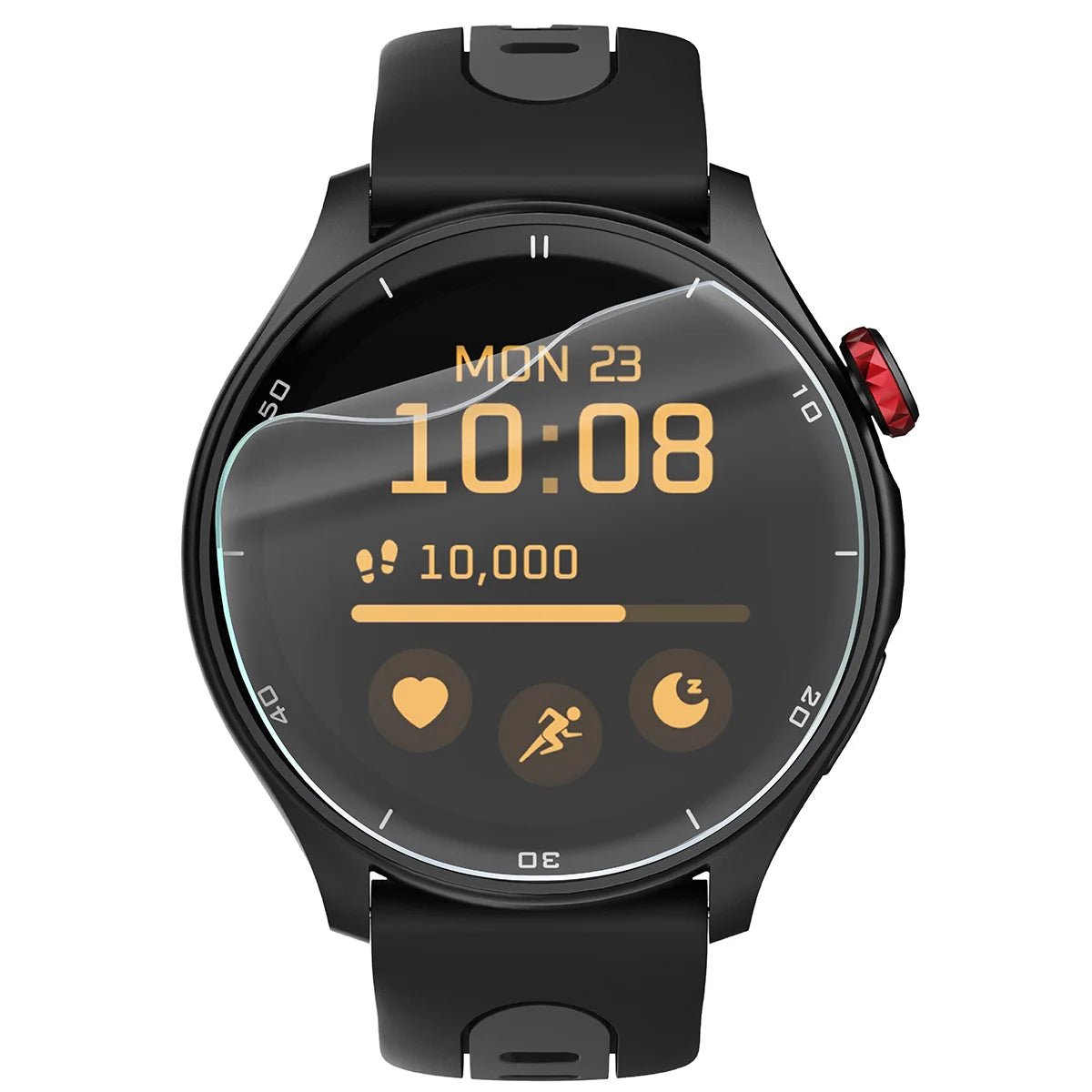 Schutzfolie für den Bildschirm für myPhone Watch Adventure, Bizon Watch HydroFlex, 3 Stück (2/5)