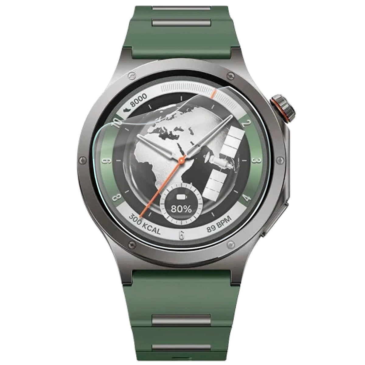 Schutzfolie für den Bildschirm für OnePlus Watch 4, Bizon Watch HydroFlex, 3 Stück