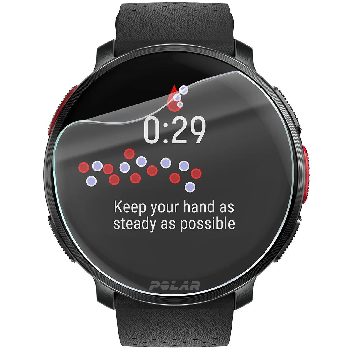 Schutzfolie für den Bildschirm für Polar Vantage V3, Bizon Watch HydroFlex, 3 Stück