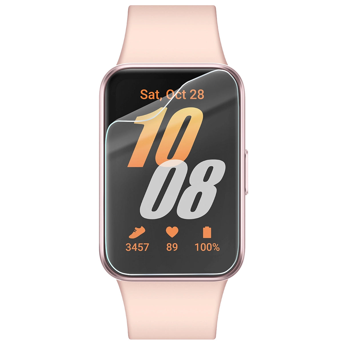 Schutzfolie für den Bildschirm für Galaxy Fit 3, Bizon Watch HydroFlex, 3 Stück