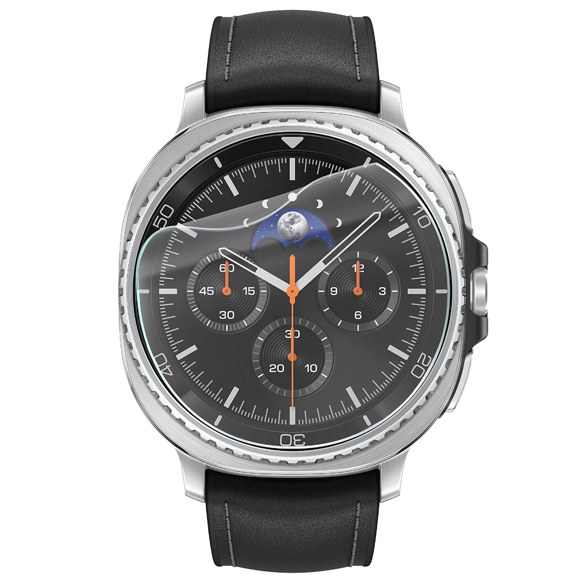 Schutzfolie für den Bildschirm für Galaxy Watch 8 Classic 46 mm, Bizon Watch HydroFlex, 3 Stück