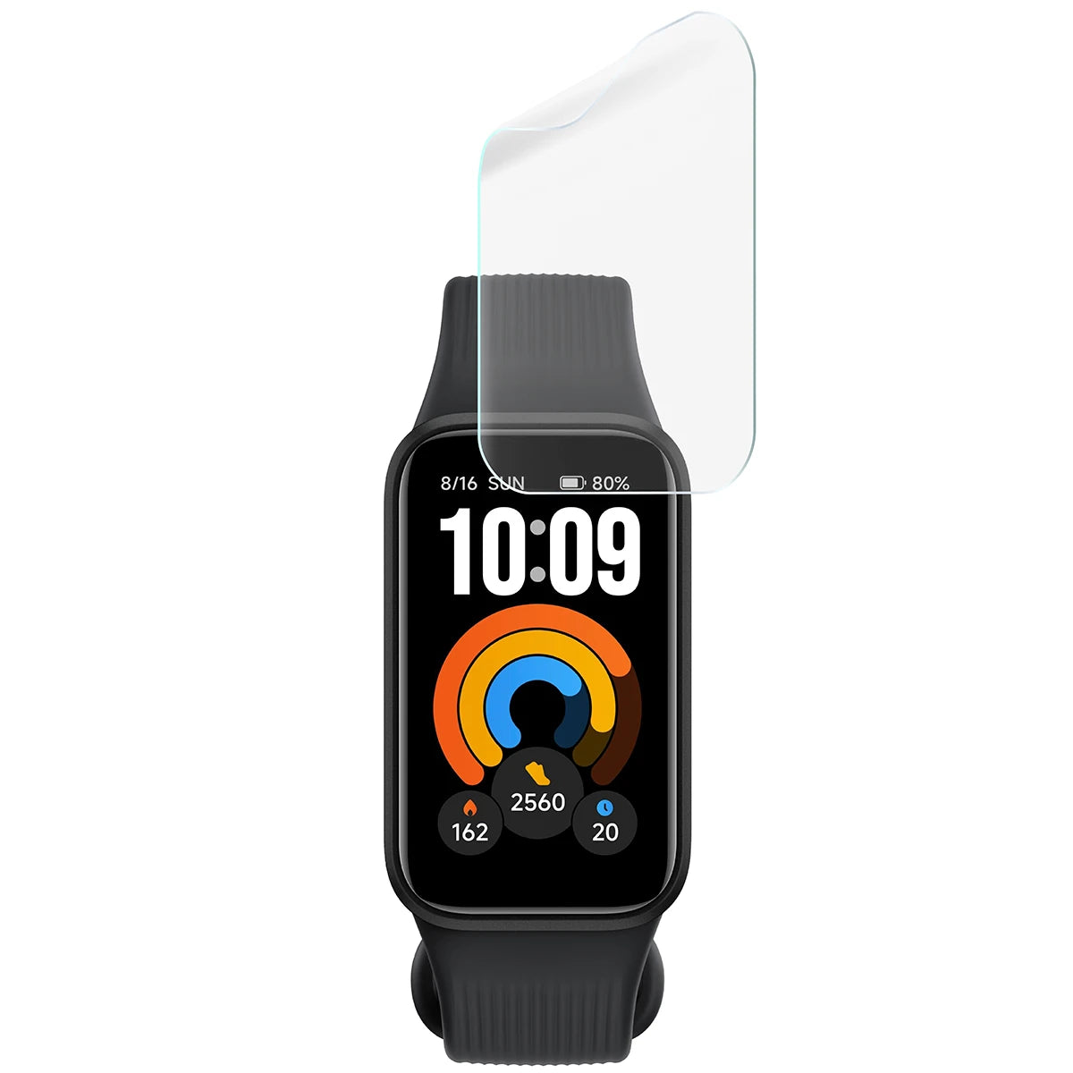 Schutzfolie für den Bildschirm für Xiaomi Smart Band 11 Active, Bizon Watch HydroFlex, 3 Stück (5/5)