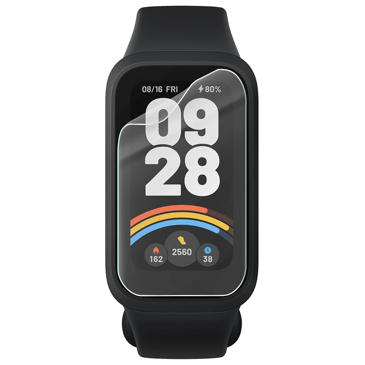 Schutzfolie für den Bildschirm für Xiaomi Mi Smart Band 9 Active, Bizon Watch HydroFlex, 3 Stück