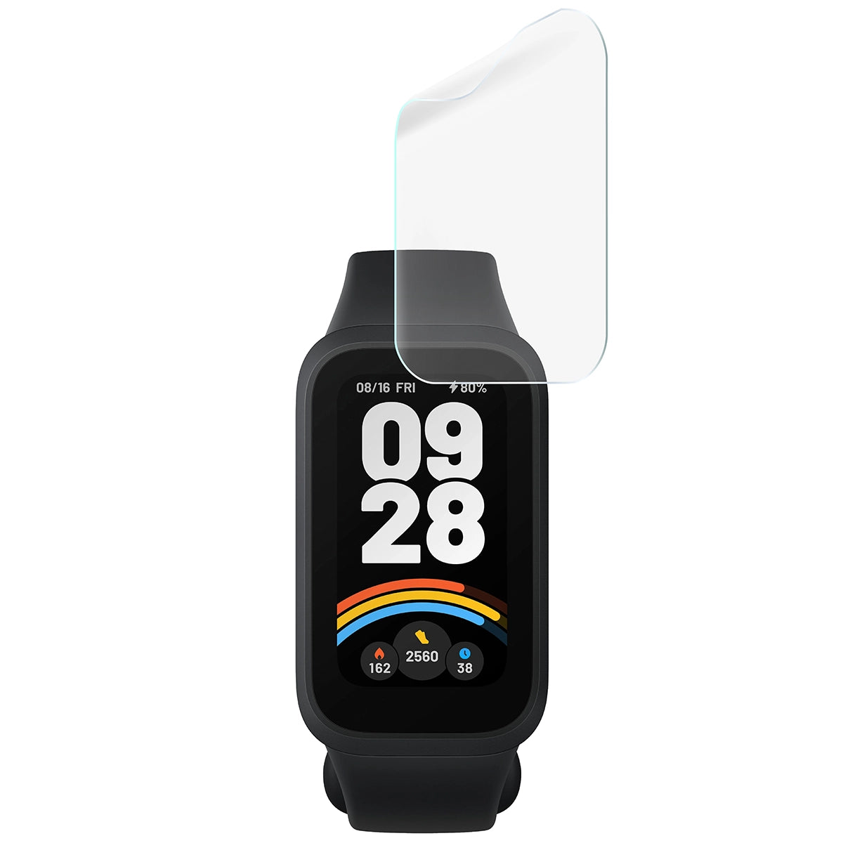 Schutzfolie für den Bildschirm für Xiaomi Mi Smart Band 9 Active, Bizon Watch HydroFlex, 3 Stück