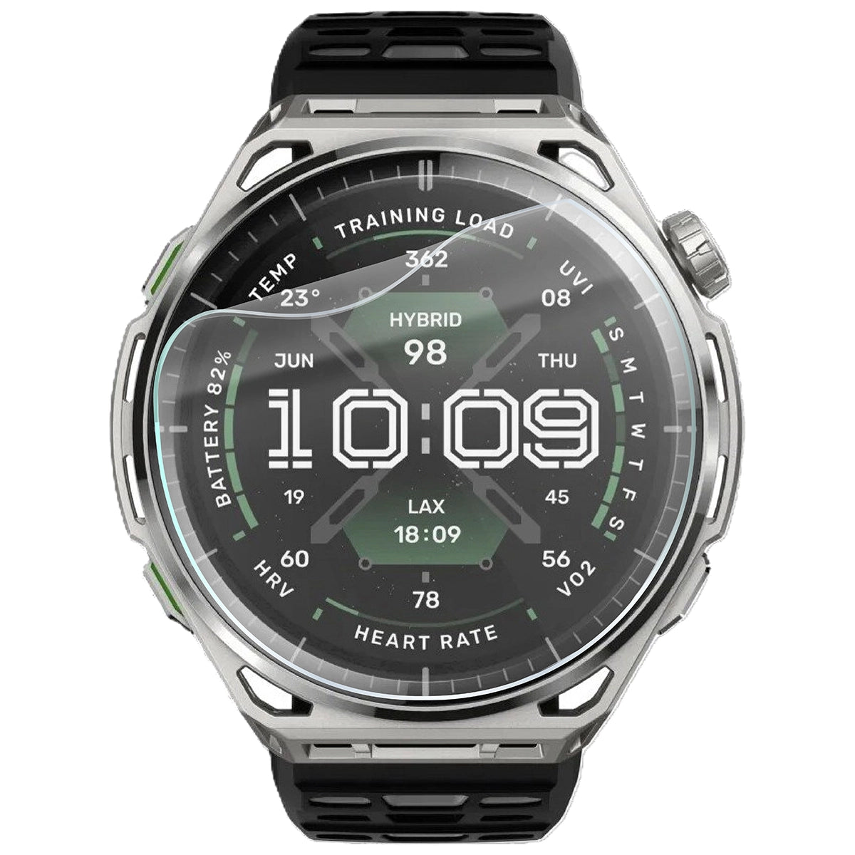 Schutzfolie für den Bildschirm für Amazfit Balance 3, Bizon Watch HydroFlex, 6 Stück (2/5)