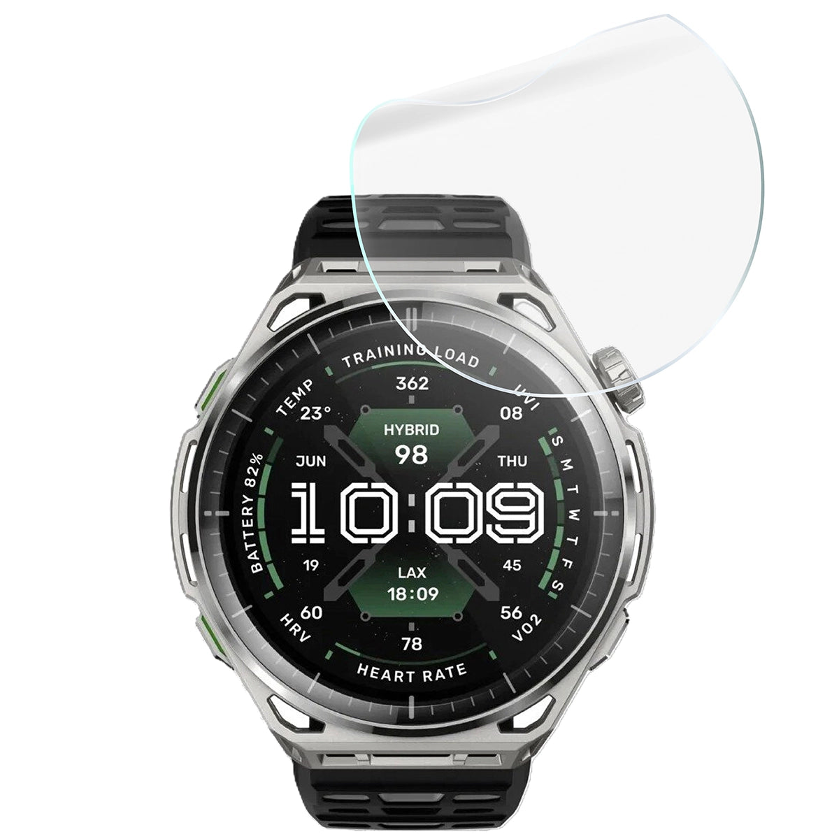 Schutzfolie für den Bildschirm für Amazfit Balance 3, Bizon Watch HydroFlex, 6 Stück (5/5)