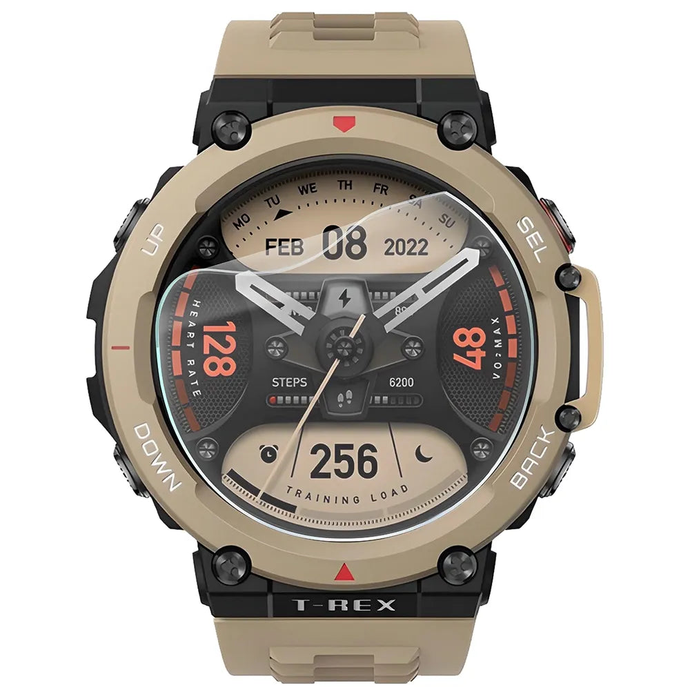 Schutzfolie für den Bildschirm für Amazfit T-Rex 2, Bizon Watch HydroFlex, 6 Stück (2/5)