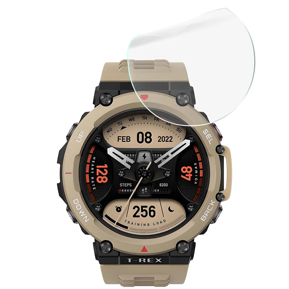 Schutzfolie für den Bildschirm für Amazfit T-Rex 2, Bizon Watch HydroFlex, 6 Stück (5/5)