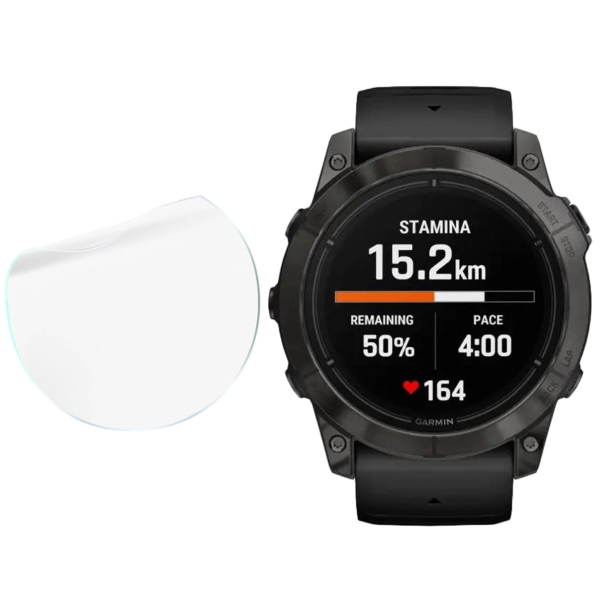 Schutzfolie für den Bildschirm für Garmin Epix Pro 2 gen. 47 mm, Bizon Watch HydroFlex, 6 Stück