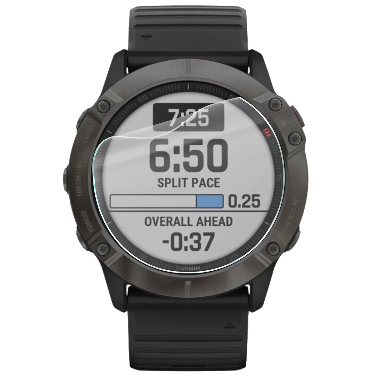 Schutzfolie für den Bildschirm für Garmin Fenix 6X / 6X Pro 51 mm, Bizon Watch HydroFlex, 6 Stück
