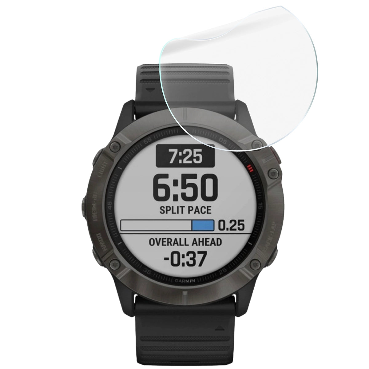 Schutzfolie für den Bildschirm für Garmin Fenix 6X / 6X Pro 51 mm, Bizon Watch HydroFlex, 6 Stück