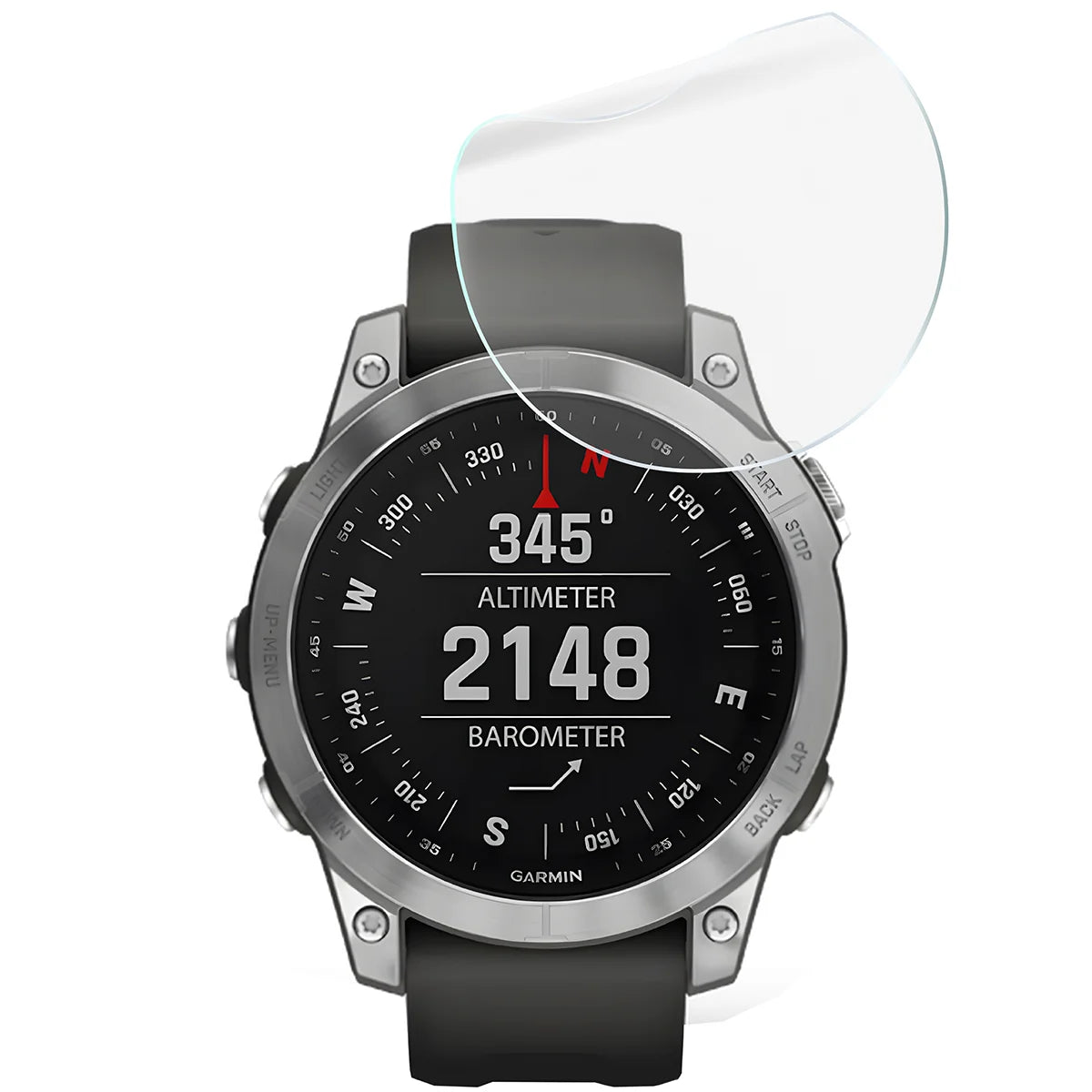 Schutzfolie für den Bildschirm für Garmin Fenix 7, Bizon Watch HydroFlex, 6 Stück