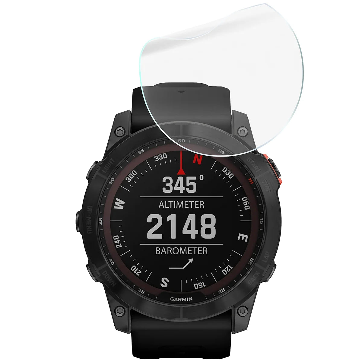 Schutzfolie für den Bildschirm für Garmin Fenix 7X, Bizon Watch HydroFlex, 6 Stück