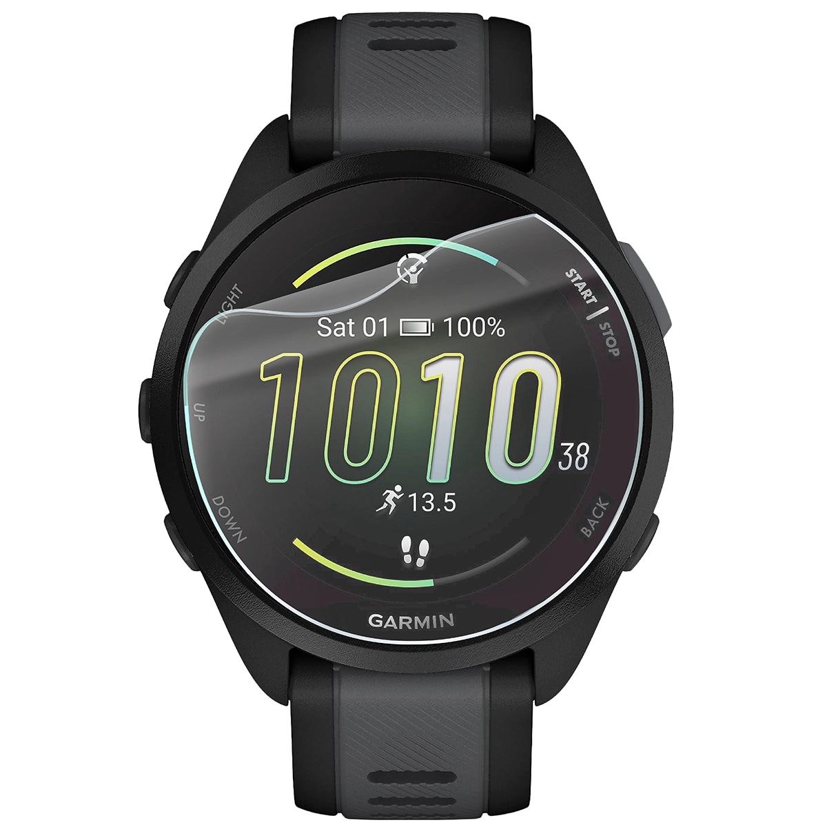 Schutzfolie für den Bildschirm für Garmin Forerunner 165, Bizon Watch HydroFlex, 6 Stück
