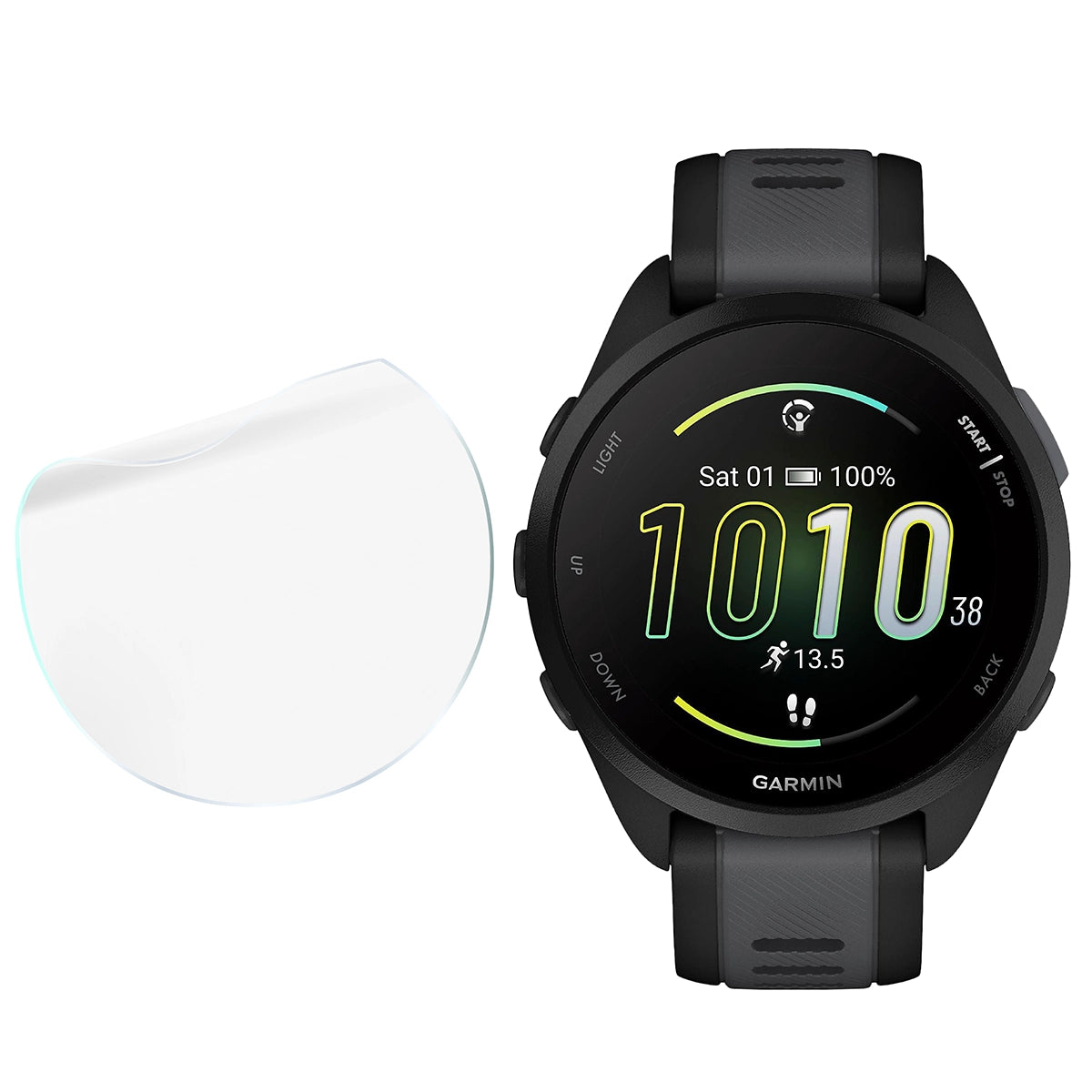Schutzfolie für den Bildschirm für Garmin Forerunner 165, Bizon Watch HydroFlex, 6 Stück