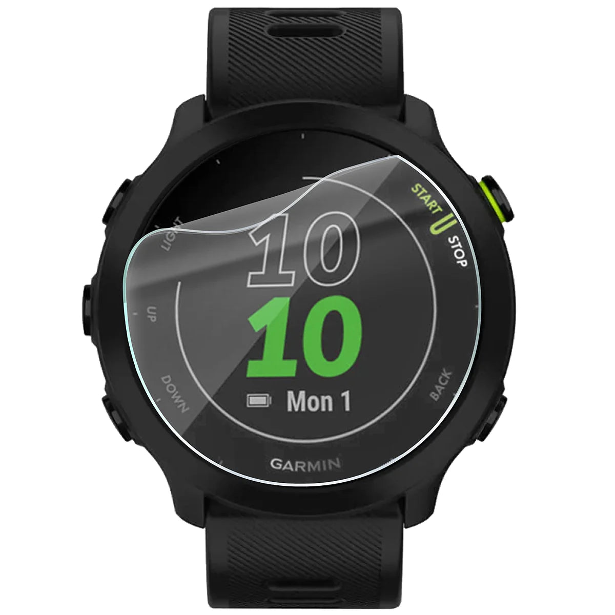 Schutzfolie für den Bildschirm für Garmin Forerunner 55, Bizon Watch HydroFlex, 6 Stück