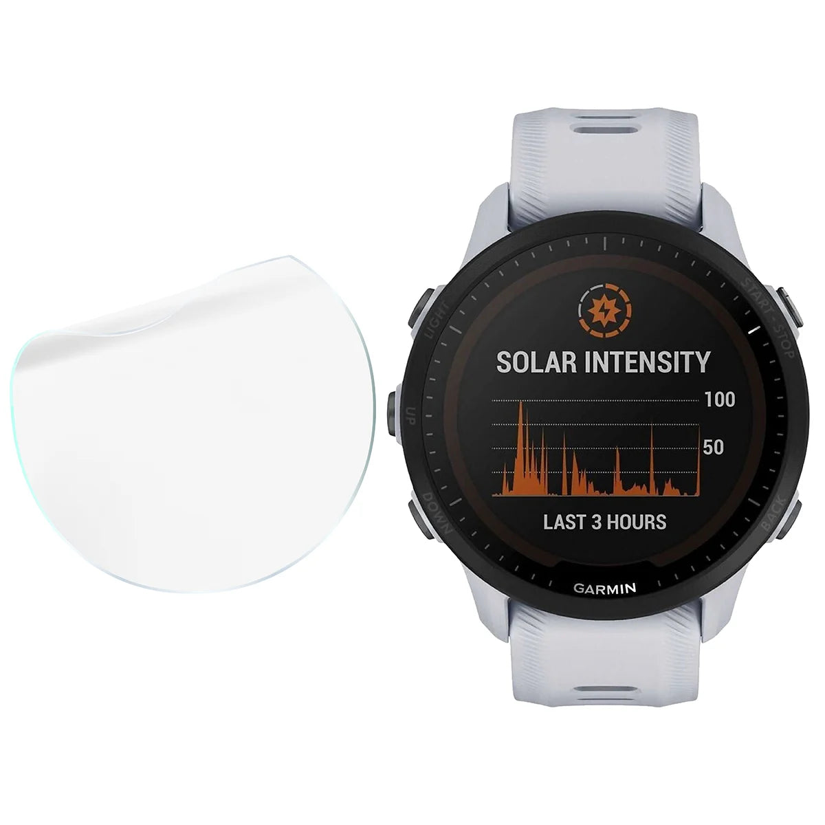 Schutzfolie für den Bildschirm für Garmin Forerunner 955, Bizon Watch HydroFlex, 6 Stück