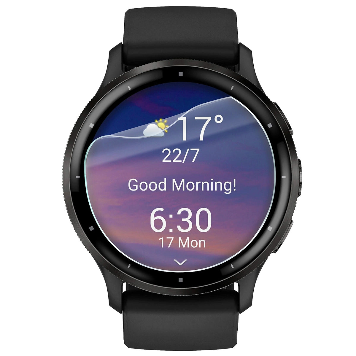 Schutzfolie für den Bildschirm für Garmin Venu 3, Bizon Watch HydroFlex, 6 Stück