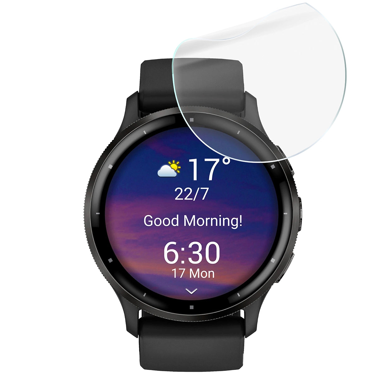 Schutzfolie für den Bildschirm für Garmin Venu 3, Bizon Watch HydroFlex, 6 Stück