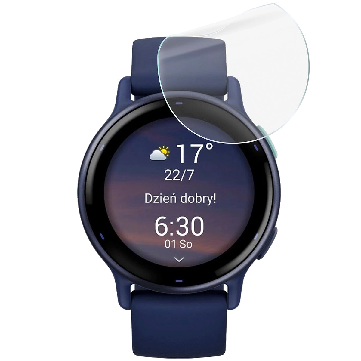 Schutzfolie für den Bildschirm für Garmin Vivoactive 5, Bizon Watch HydroFlex, 6 Stück