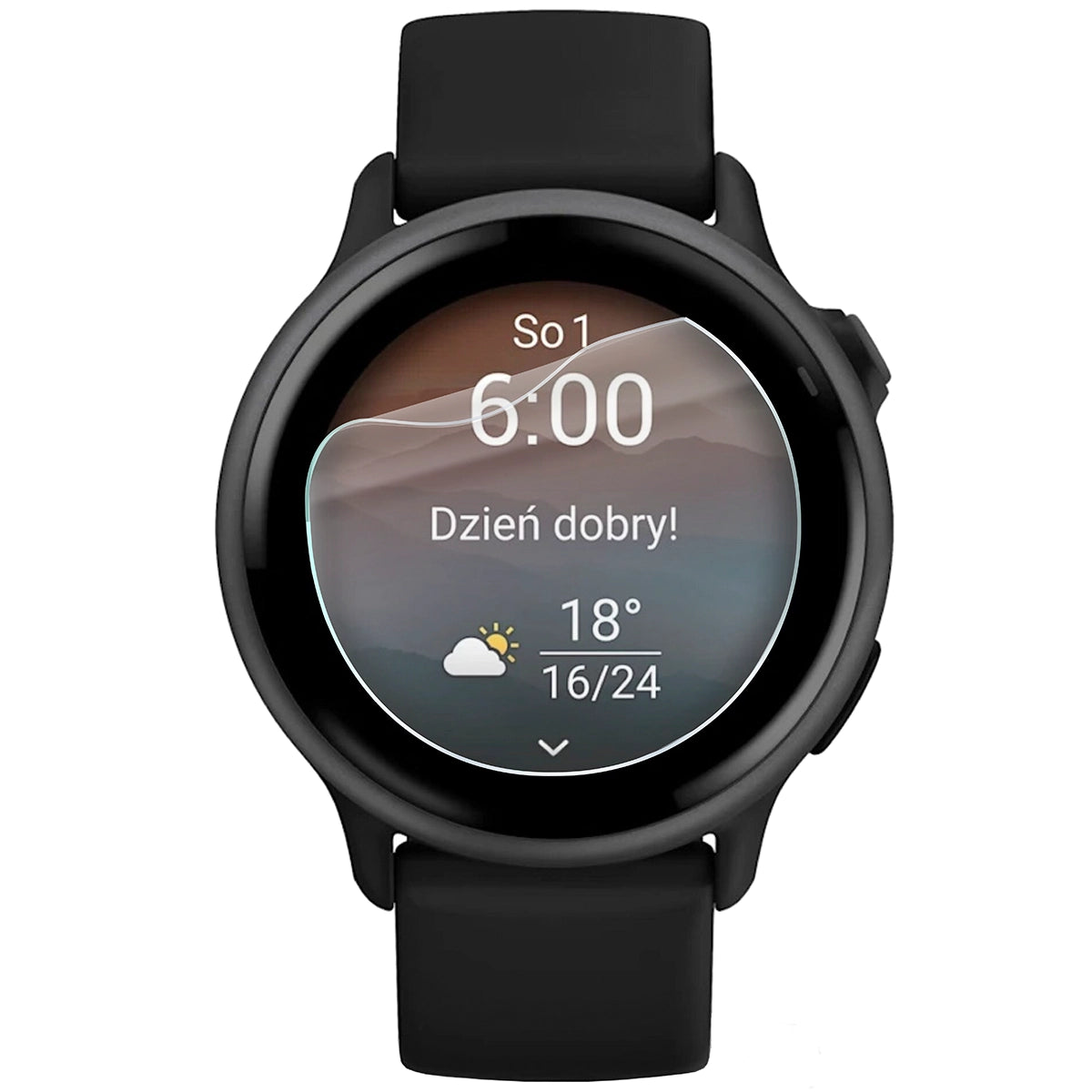 Schutzfolie für den Bildschirm für Garmin Vivoactive 6, Bizon Watch HydroFlex, 6 Stück