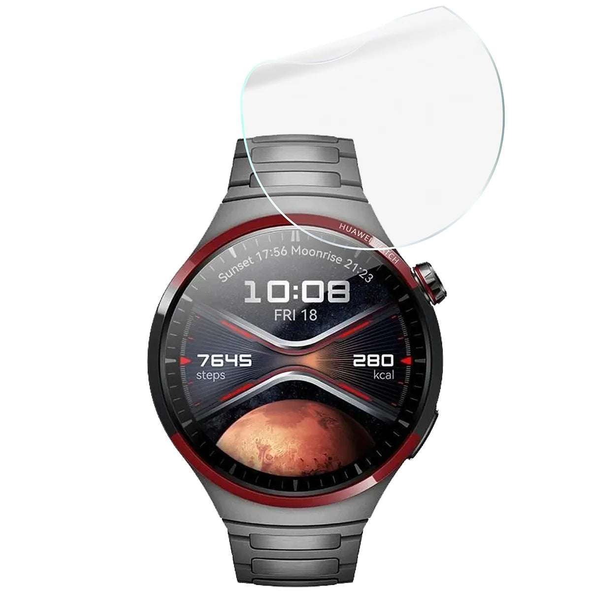 Schutzfolie für den Bildschirm für Huawei Watch 4 Pro, Bizon Watch HydroFlex, 6 Stück