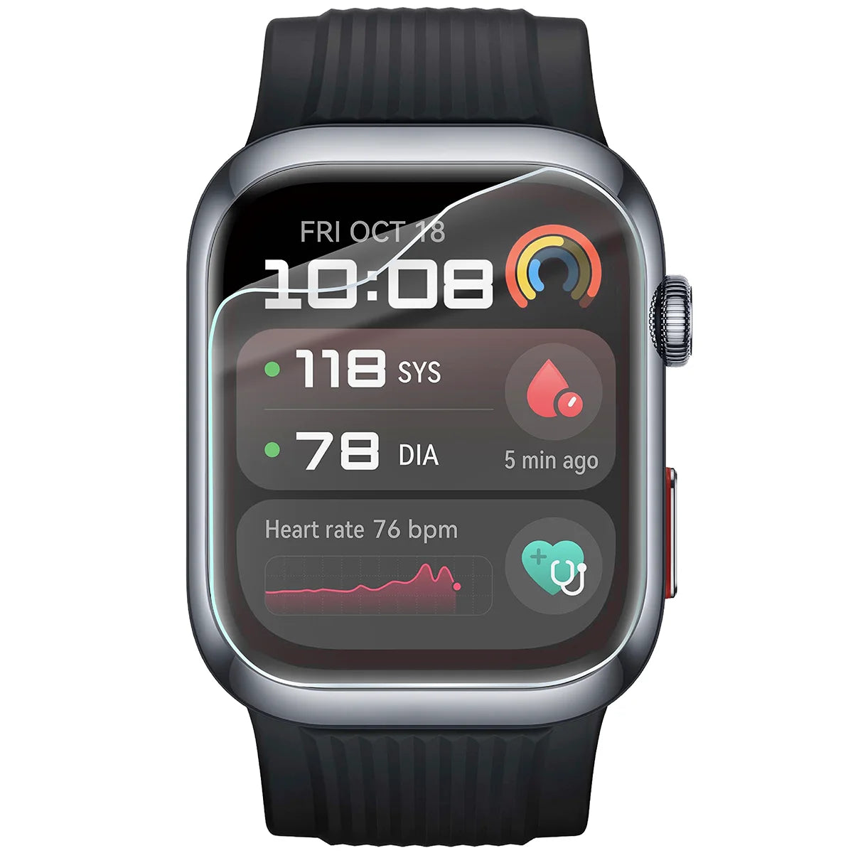 Schutzfolie für den Bildschirm für Huawei Watch D2, Bizon Watch HydroFlex, 6 Stück