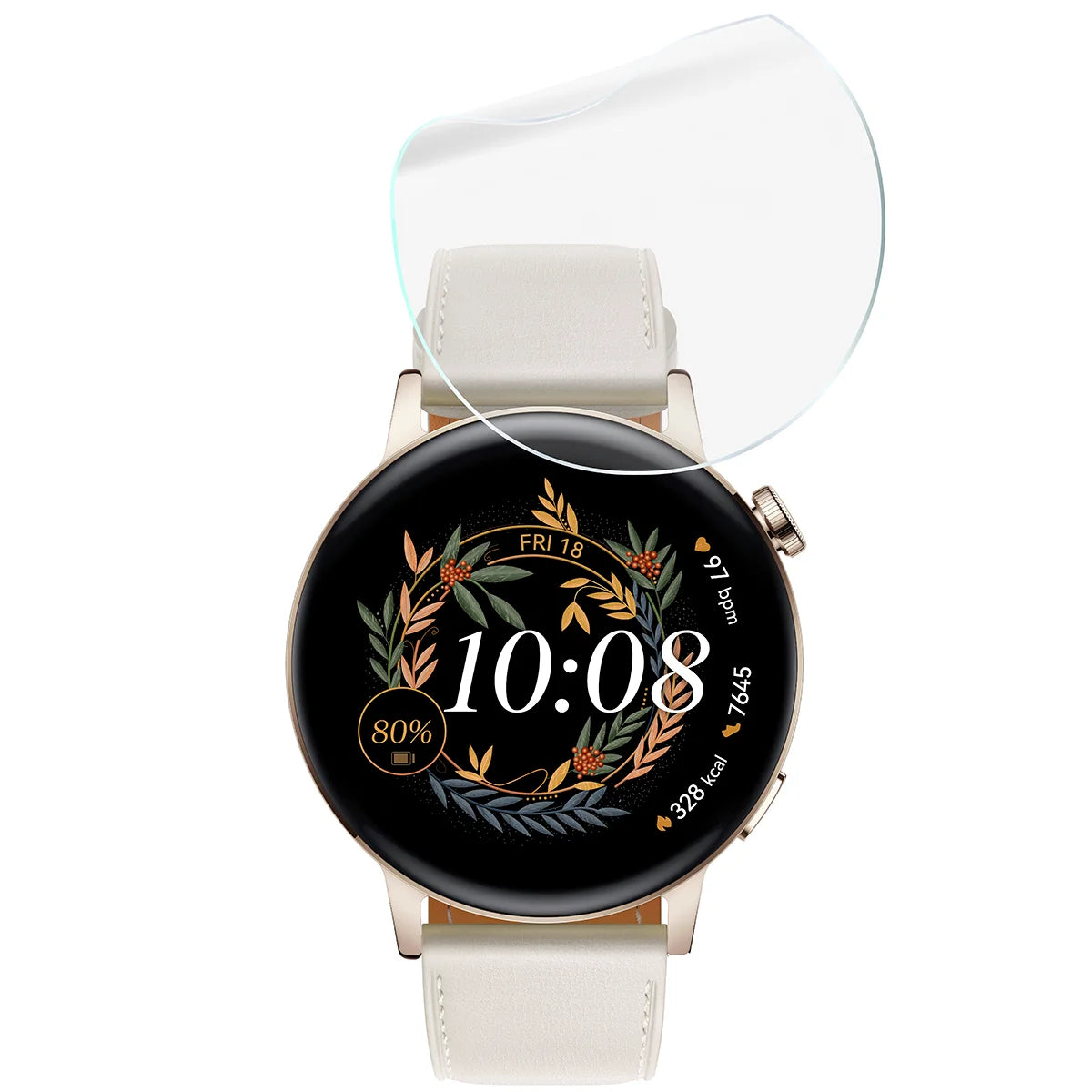 Schutzfolie für den Bildschirm für Huawei Watch GT 3 42 mm, Bizon Watch HydroFlex, 6 Stück