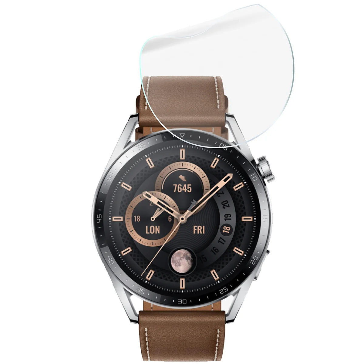 Schutzfolie für den Bildschirm für Huawei Watch GT 3 46 mm, Bizon Watch HydroFlex, 6 Stück
