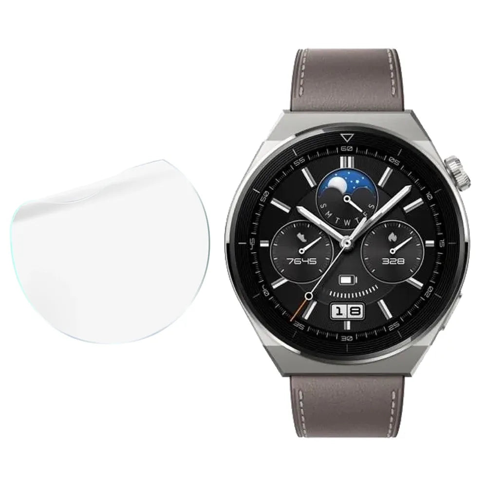 Schutzfolie für den Bildschirm für Huawei Watch GT3 Pro 46mm, Bizon Watch HydroFlex, 6 Stück (4/5)
