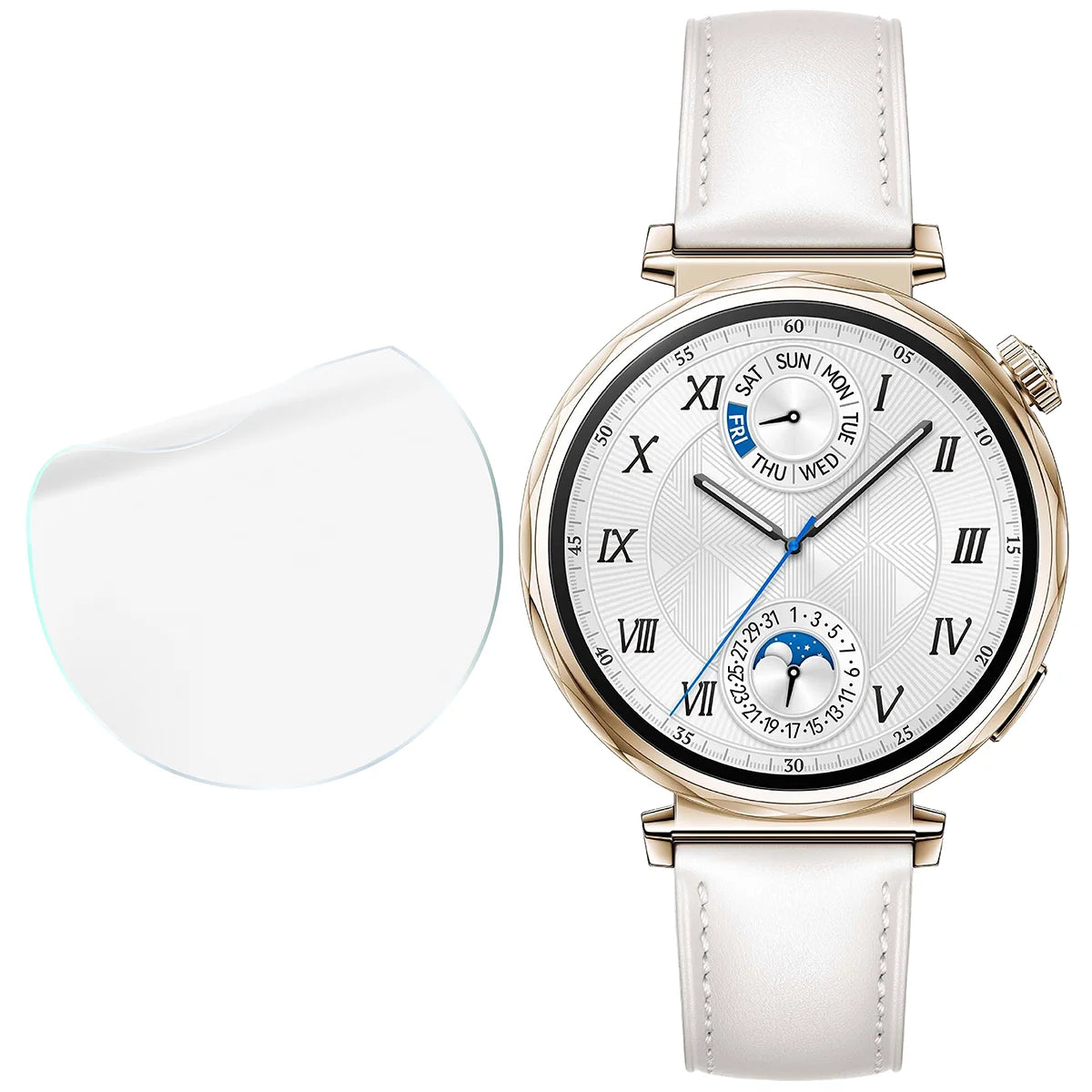 Schutzfolie für den Bildschirm für Huawei Watch GT 5 41 mm, Bizon Watch HydroFlex, 6 Stück
