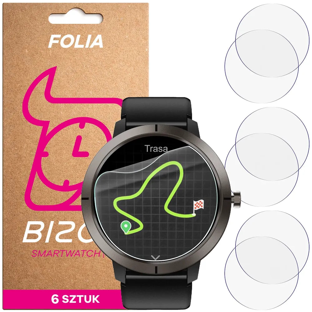 Schutzfolie für den Bildschirm für Nexano NX76 / DM76, Bizon Watch HydroFlex, 6 Stück (1/5)