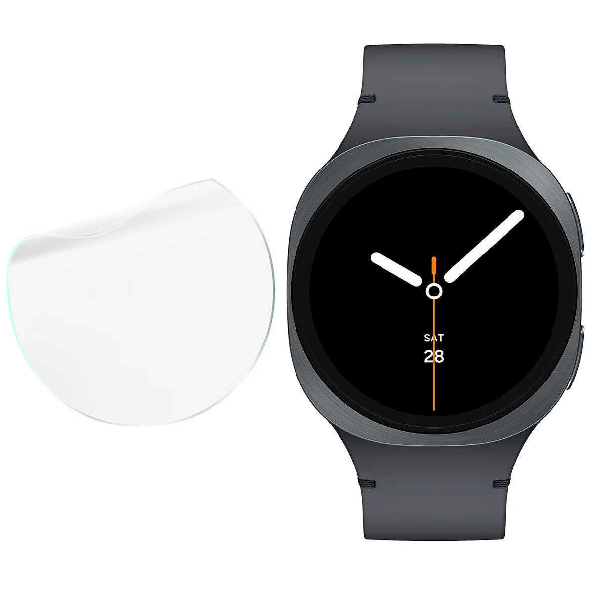Schutzfolie für den Bildschirm für Galaxy Watch 8 / 7 / 6 44 mm, Bizon Watch HydroFlex, 6 Stück