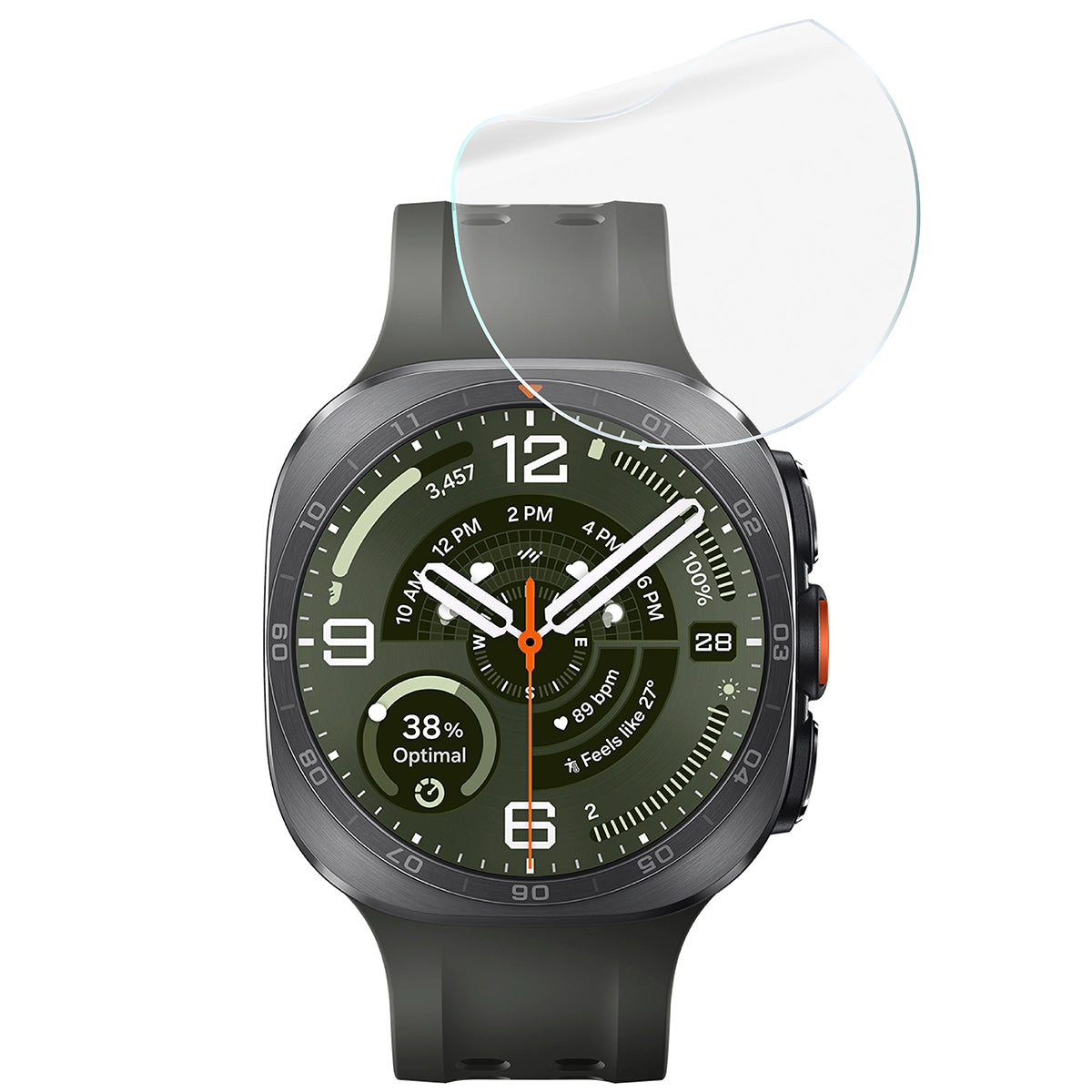 Schutzfolie für den Bildschirm für Galaxy Watch Ultra 2 47mm (2026), Bizon Watch HydroFlex, 6 Stück (5/5)