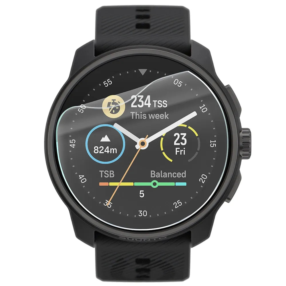 Schutzfolie für den Bildschirm für Suunto Race 2, Bizon Watch HydroFlex, 6 Stück (2/5)
