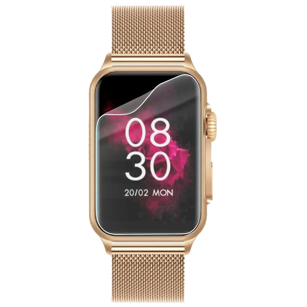 Schutzfolie für den Bildschirm für Vess GE-50, Bizon Watch HydroFlex, 6 Stück (2/5)