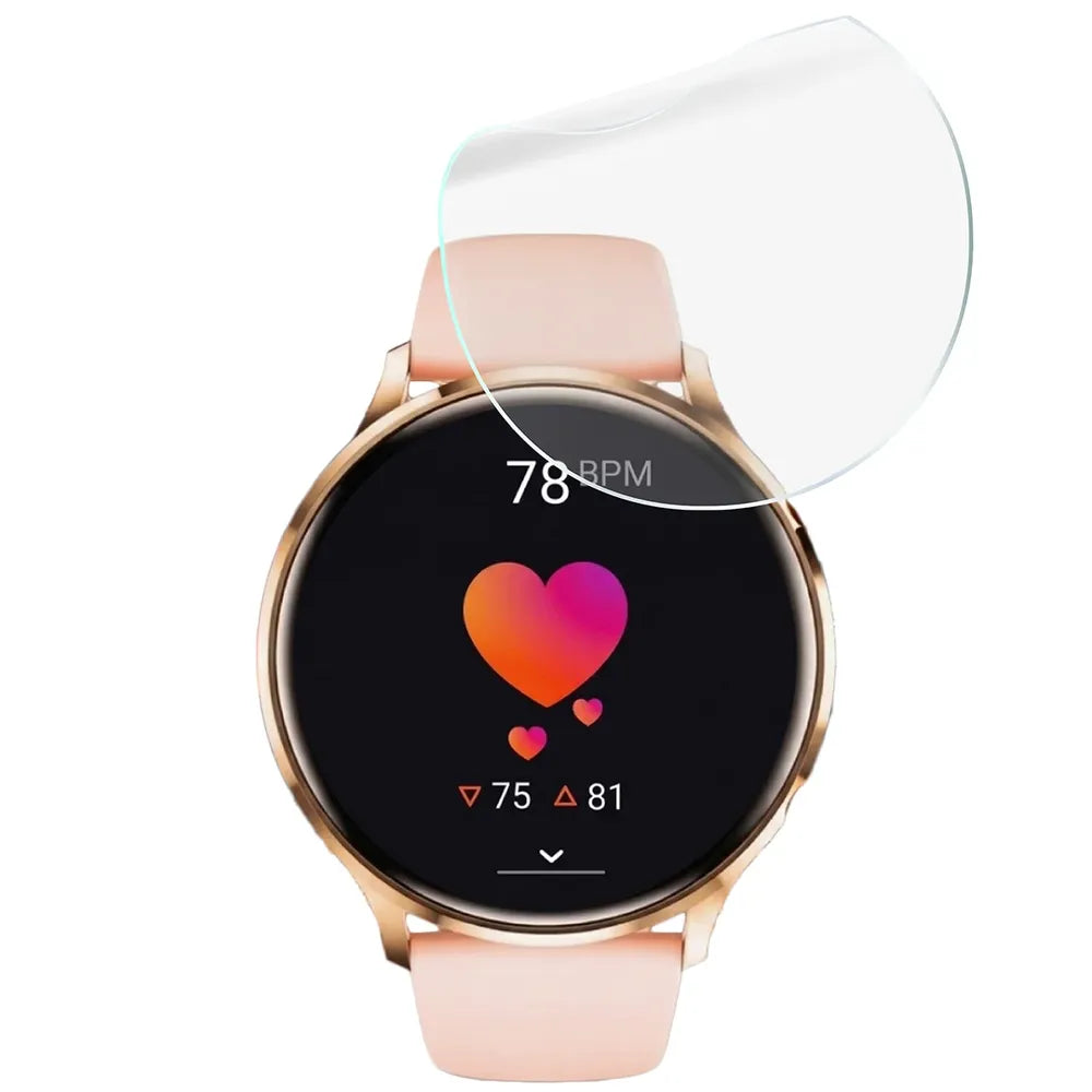 Schutzfolie für den Bildschirm für Vess Q40S, Bizon Watch HydroFlex, 6 Stück (5/5)