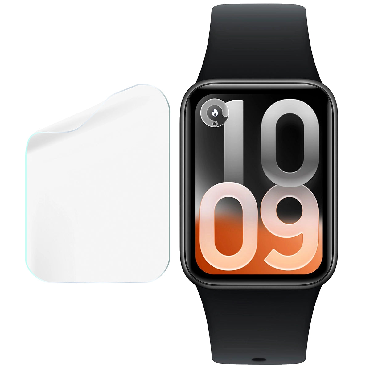 Schutzfolie für den Bildschirm für Xiaomi Smart Band 10 Pro, Bizon Watch HydroFlex, 6 Stück