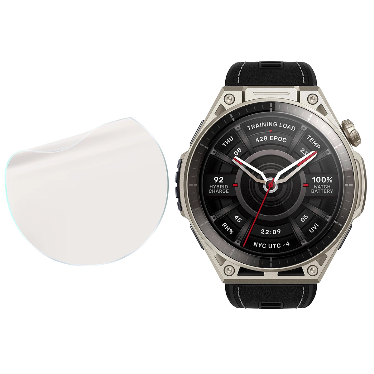 Matte Folie für Amazfit Balance Ultra, Bizon Watch Film Matte Duo, 2 Stück
