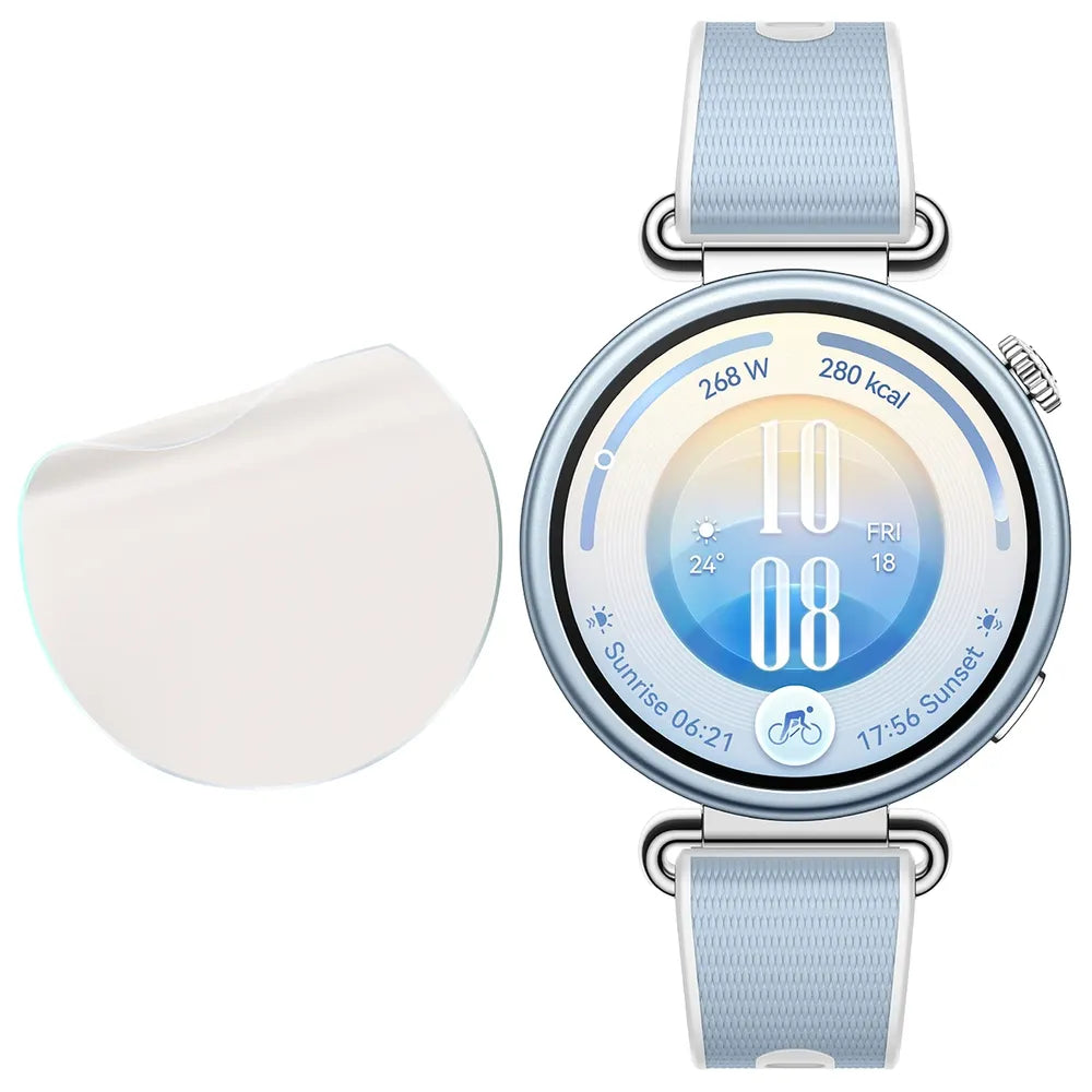 Matte Folie für Huawei Watch GT 7 41 mm, Bizon Watch Film Matte Duo, 2 Stück (4/5)