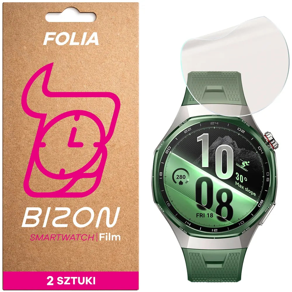 Matte Folie für Huawei Watch GT 7 Pro 46 mm, Bizon Watch Film Matte Duo, 2 Stück (1/5)