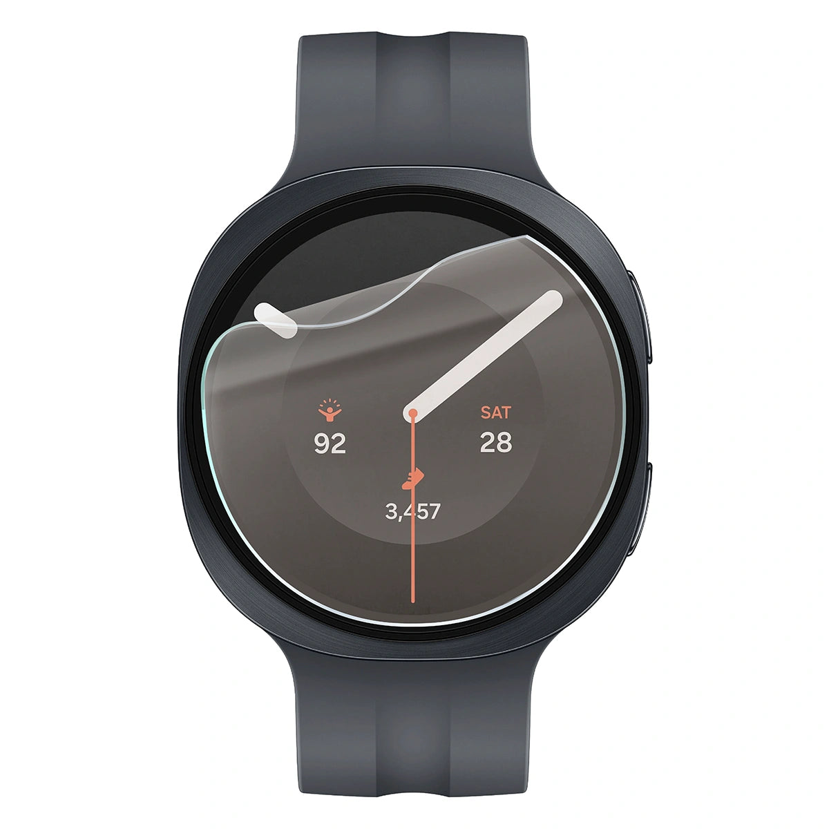 Matte Folie für Galaxy Watch 9 44 mm, Bizon Watch Film Matte Duo, 2 Stück