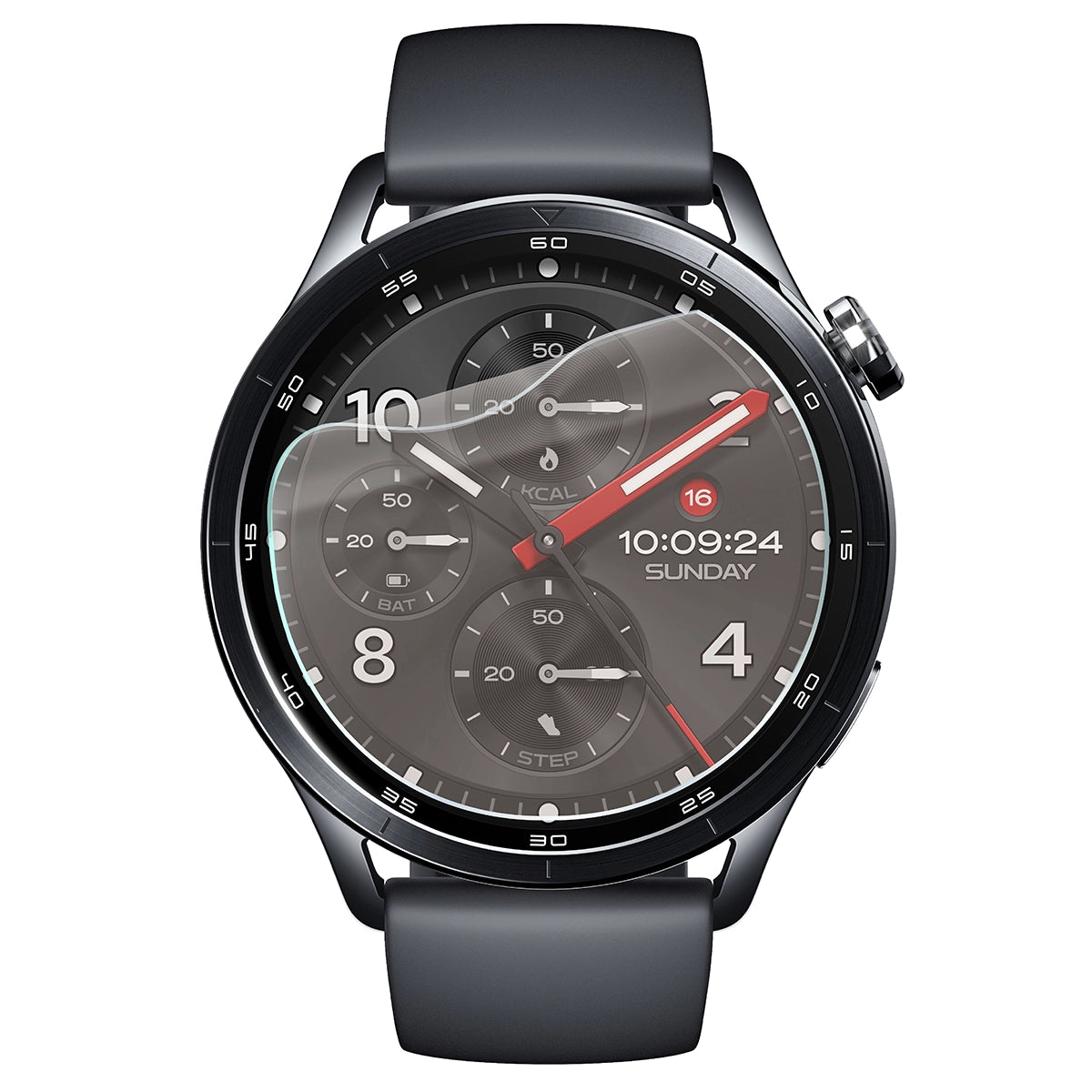 Matte Folie für Xiaomi Watch S5, Bizon Watch Film Matte Duo, 2 Stück